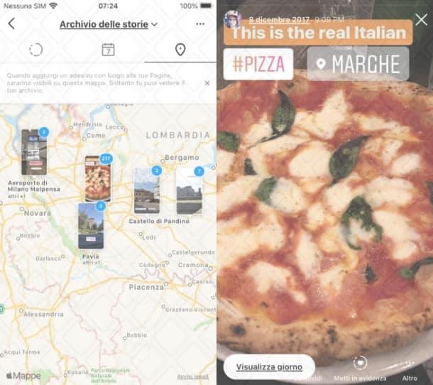 Come visualizzare le tue narrazioni di un luogo su Instagram