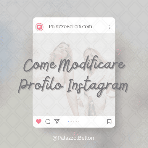 Come modificare profilo Instagram