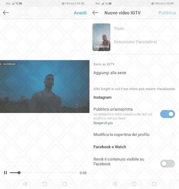 Condividere video YouTube su IGTV