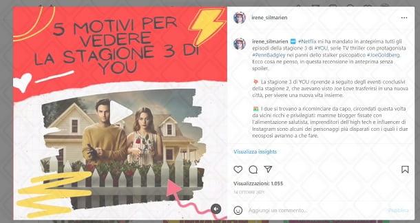 Visualizzazioni video su Instagram su PC