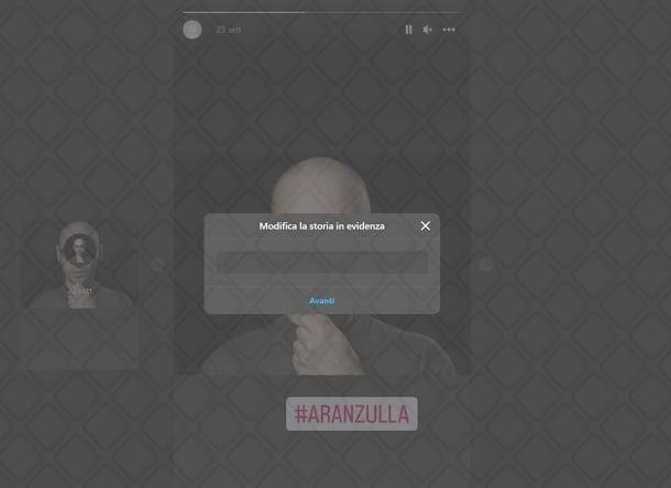 Come non scrivere niente nelle storie in evidenza di Instagram PC