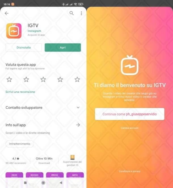 Download di IGTV