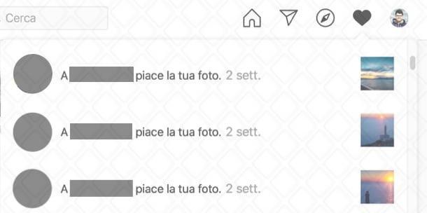 Vedere like Instagram ricevuti su PC