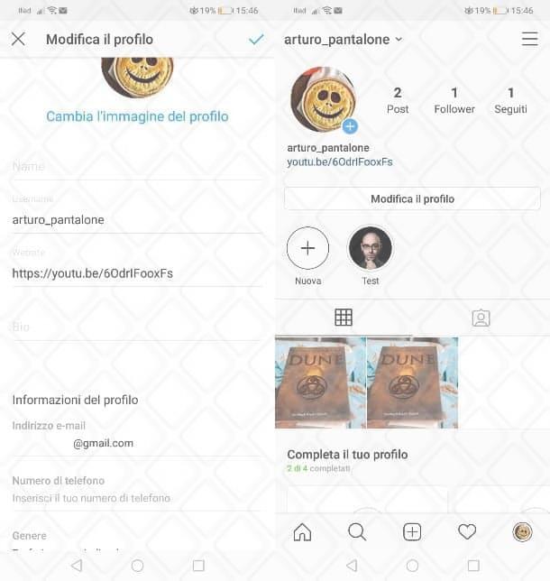 Guida per condividere video di YouTube sulla bio di Instagram