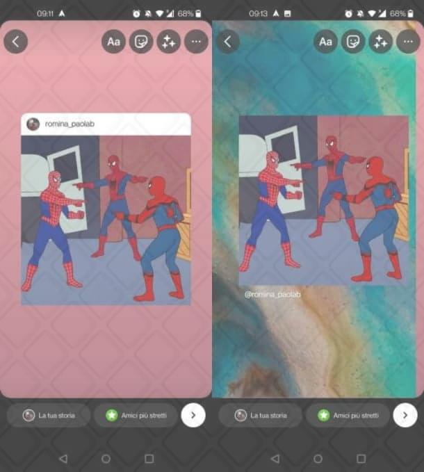 Come personalizzare lo sfondo delle storie Instagram con i tuoi post