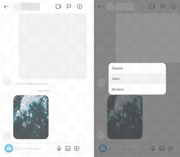 Come salvare foto da Instagram Direct