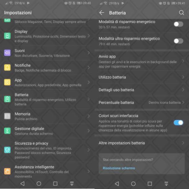 Android tema scuro