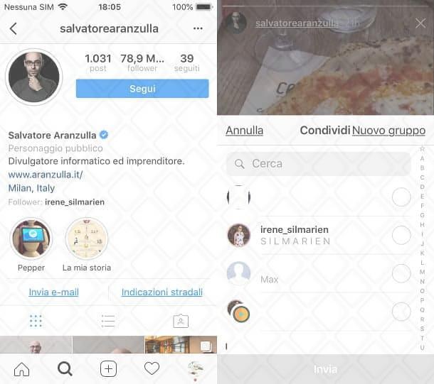 Come condividere le storie di altri utenti su Instagram