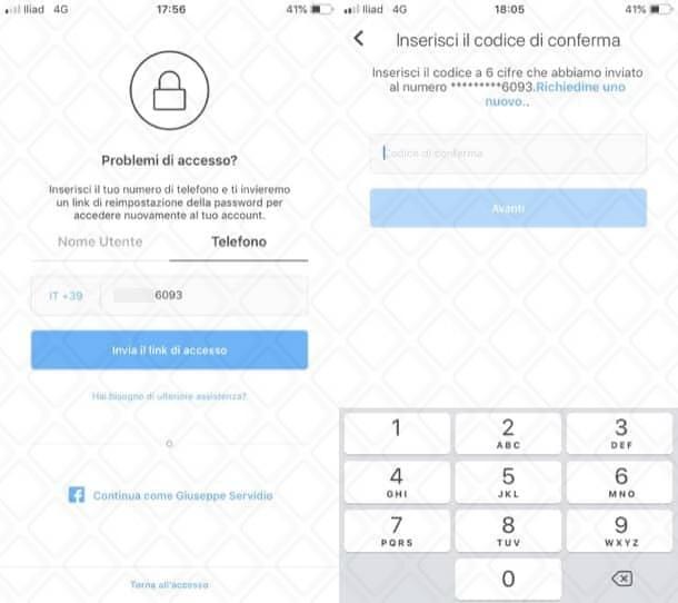 Come ripristinare la password dimenticata di Instagram