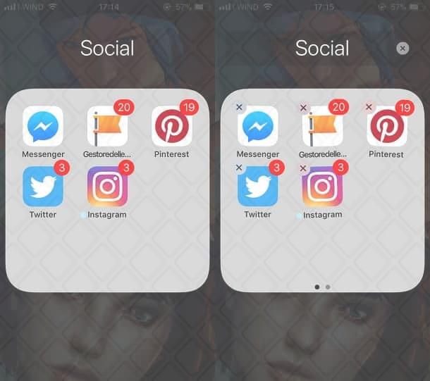 Eliminare Instagram su iOS