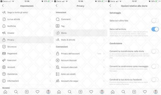 Come impedire di inserire post nelle storie di Instagram