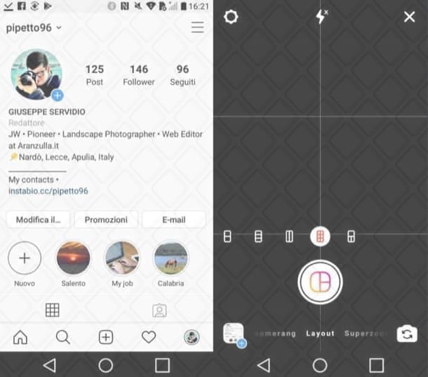 Come creare una storia su Instagram con più foto