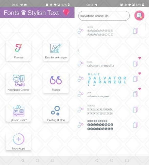 App font Instagram