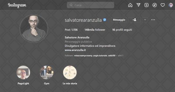 Come avere Instagram nero su PC