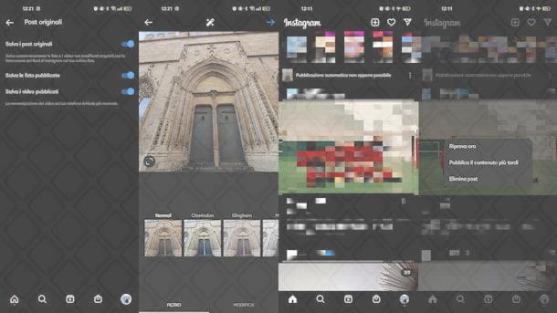 Come modificare foto su Instagram senza pubblicarle