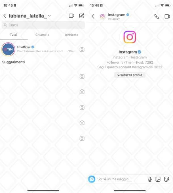 Come mandare messaggi su Instagram tramite app