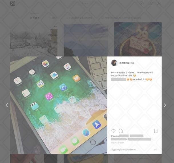 Commenti Instagram PC