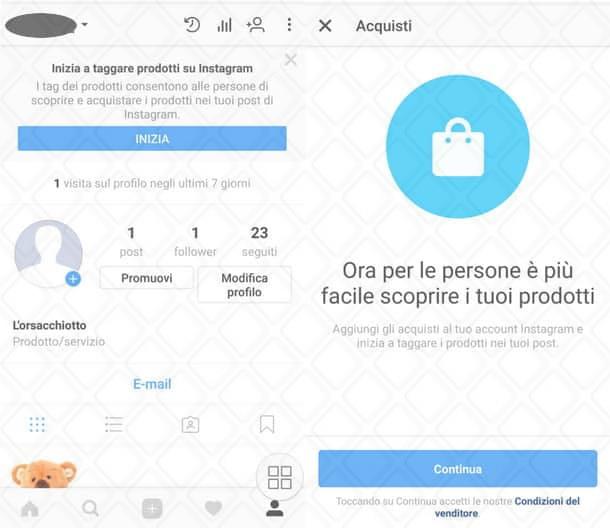 attivare tag prodotti su Instagram