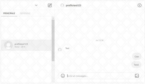 Chat Instagram su PC