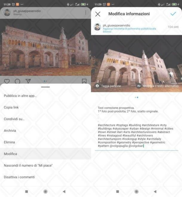 Come mettere più foto su Instagram