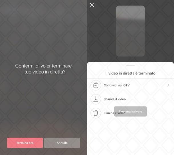 Scaricare la propria diretta Instagram da iPhone