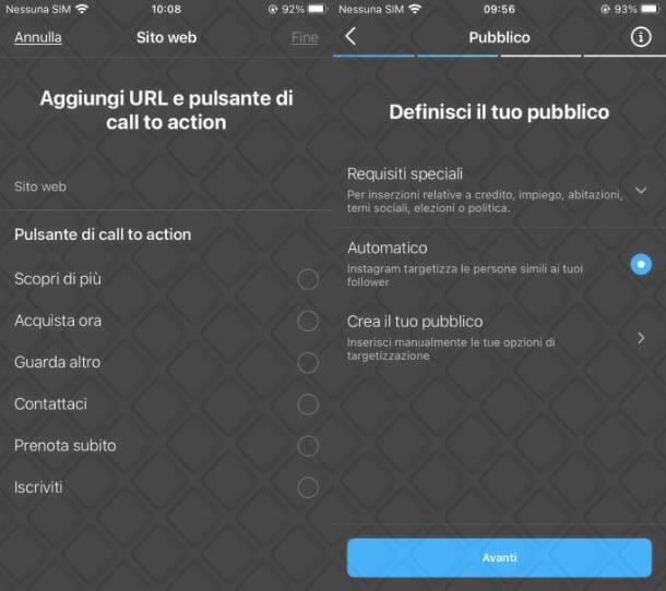 Come sponsorizzare storia Instagram con link