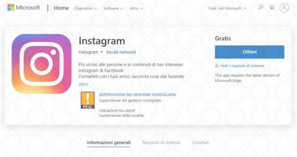 Scaricare Instagram su Windows