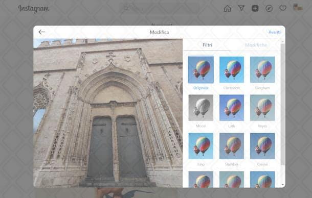 Come modificare una foto Instagram online