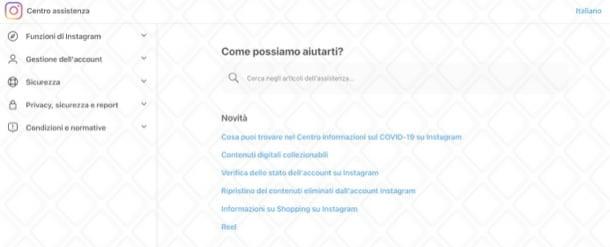 Come inserire un account su Instagram