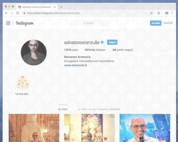 Come trovare persone su Instagram senza iscriversi