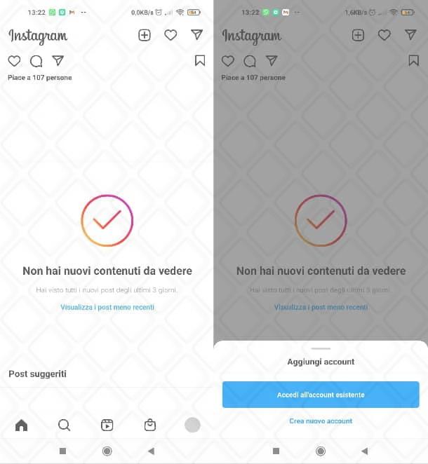 Come generare un altro account Instagram con la stessa email