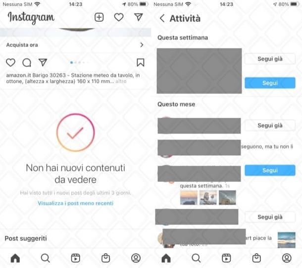 Visualizzare like ricevuti su Instagram iOS