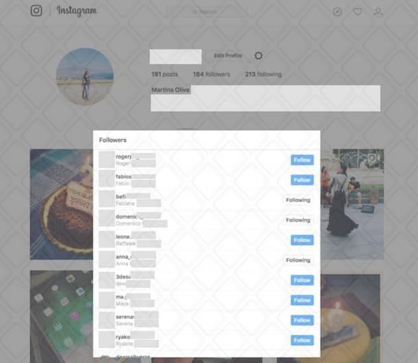 Come vedere cronologia follower Instagram