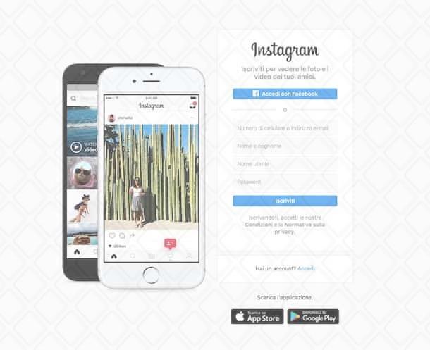 Come accedere a Instagram senza password