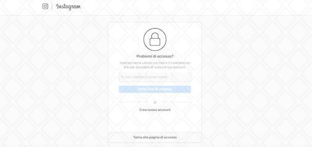 Recupera password Instagram da computer