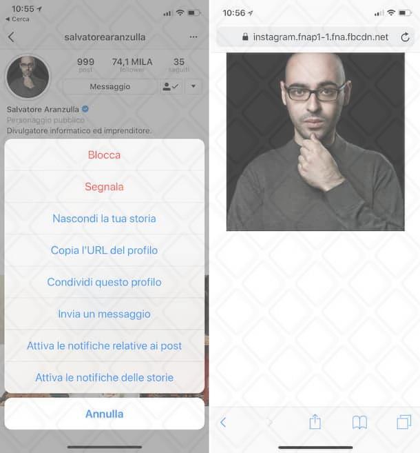 Come visualizzare le foto del profilo su Instagram