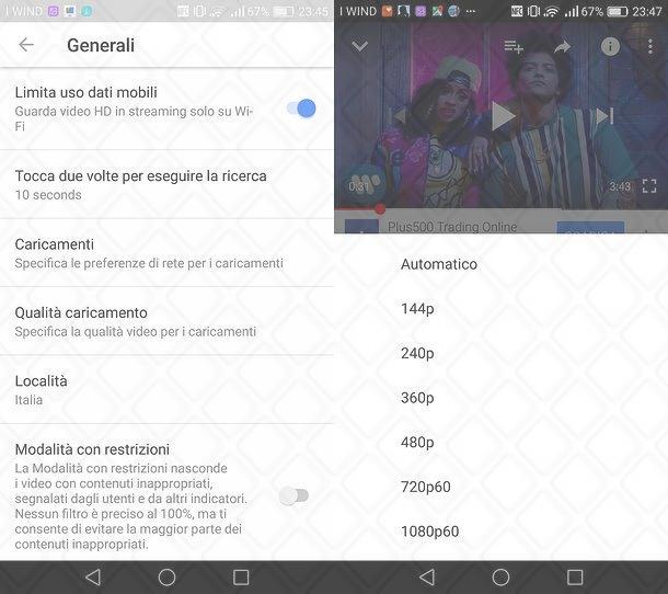 Come limitare l'utilizzo dei dati su YouTube