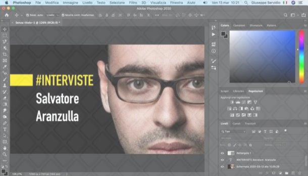 Miniatura video YouTube creata con l'uso di Photoshop