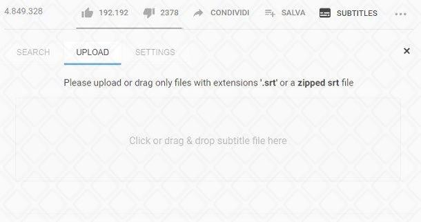 Sottotitoli per YouTube