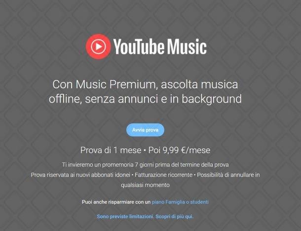 Come scaricare canzoni da YouTube Music