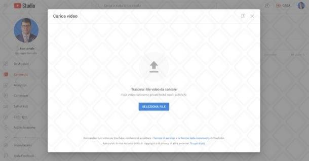 Guida per caricare video su Youtube