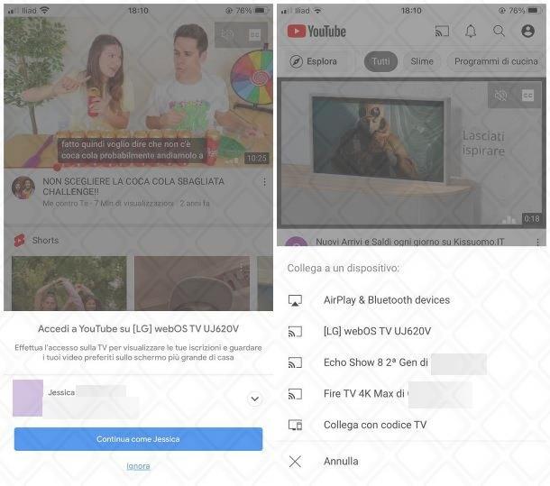 Come collegare YouTube alla TV: Smart TV