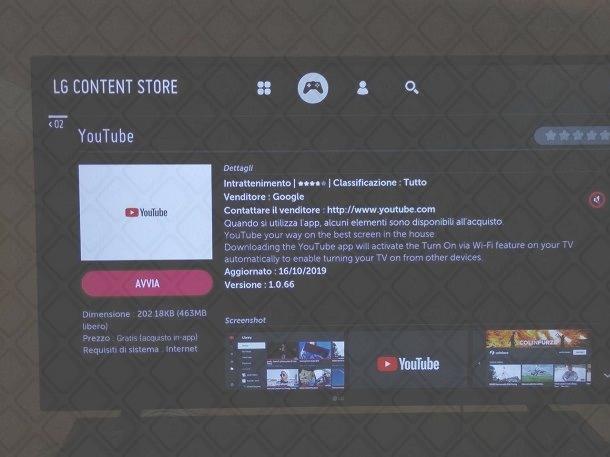 Come configurare YouTube sulla TV LG